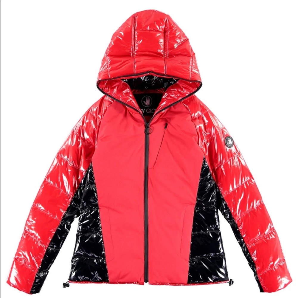 Body Glove HOODED DOWN PARKA COAT RED SIZE S NEW